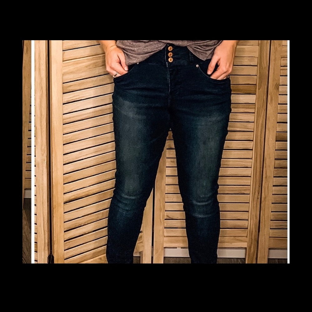 Skinny Dark Wash Stretchy Jeans